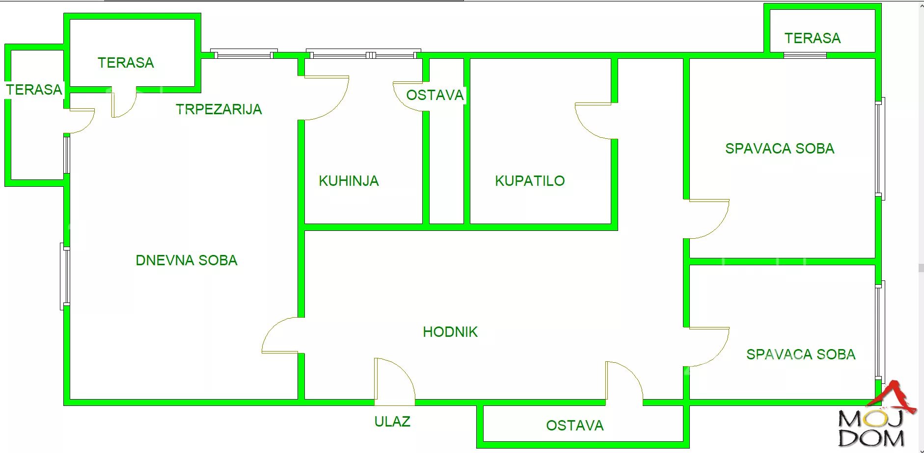 Trosoban stan | 4zida