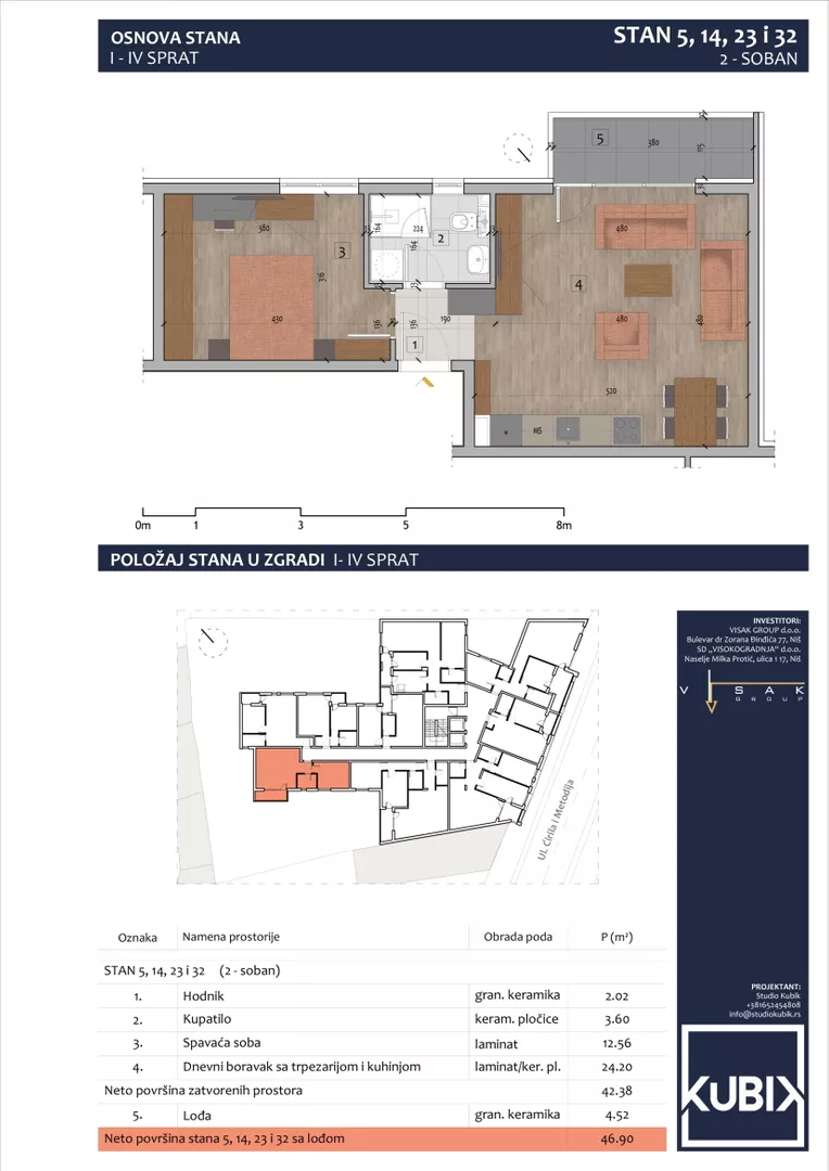 Dvosoban stan | 4zida