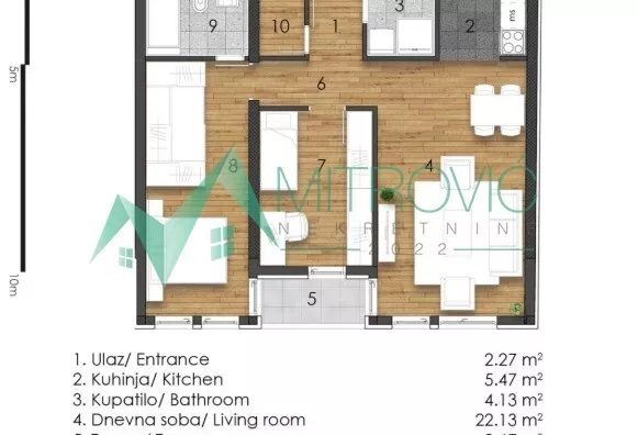 Trosoban stan | 4zida