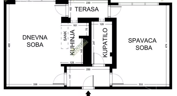 Jednoiposoban stan | 4zida