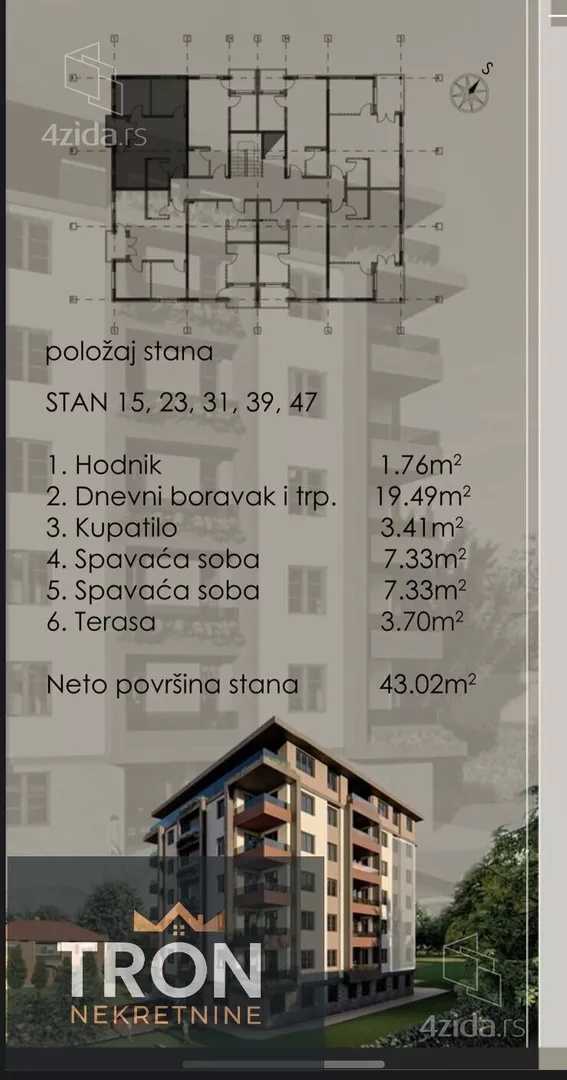 Dvosoban stan | 4zida