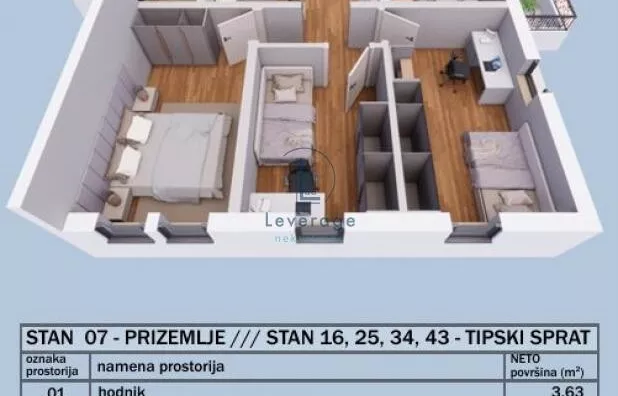 Troiposoban stan | 4zida