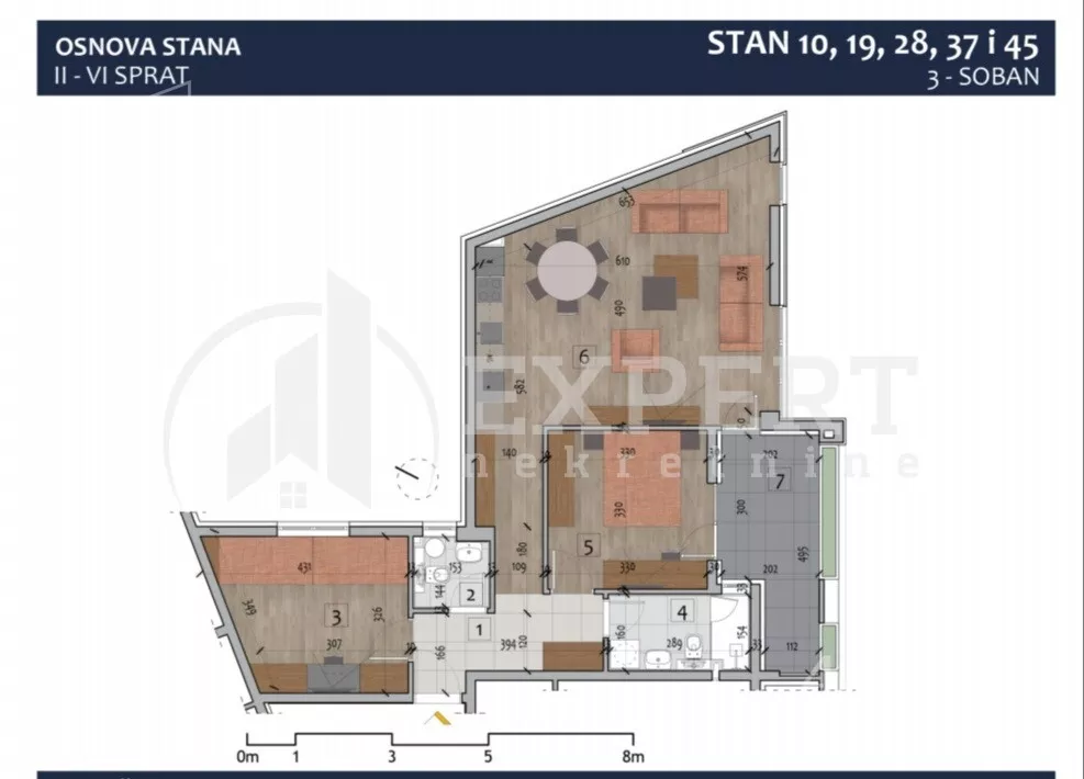 Trosoban stan | 4zida