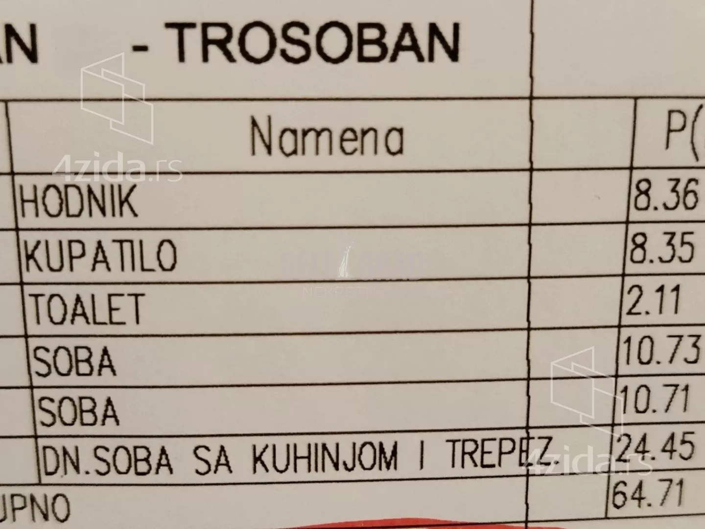 Trosoban stan | 4zida