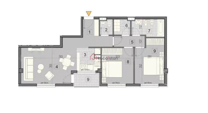 Trosoban stan | 4zida