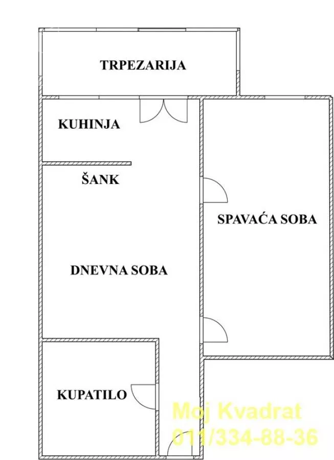 Jednoiposoban stan | 4zida