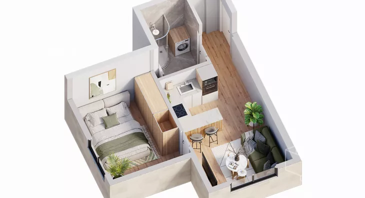 Jednoiposoban stan | 4zida