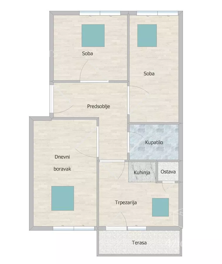 Trosoban stan | 4zida