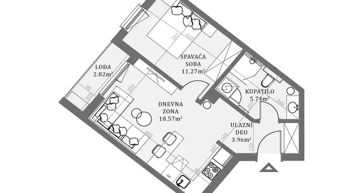 Dvosoban stan | 4zida