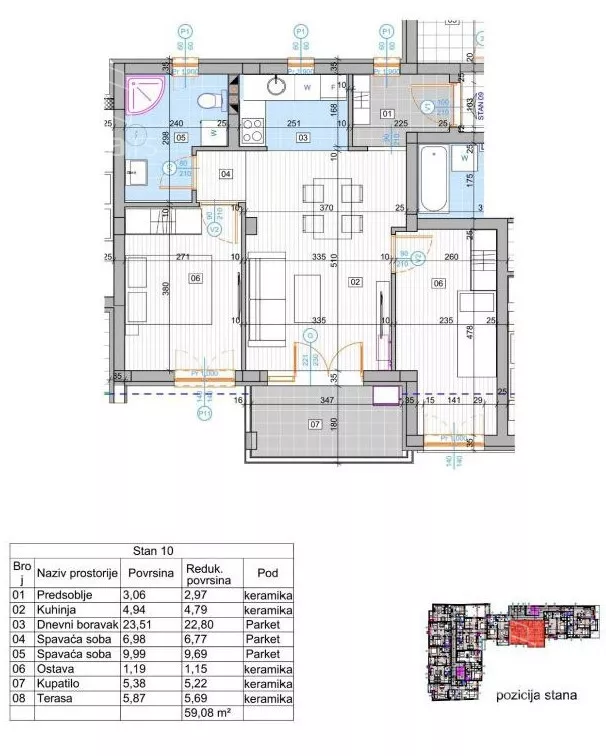 Trosoban stan | 4zida
