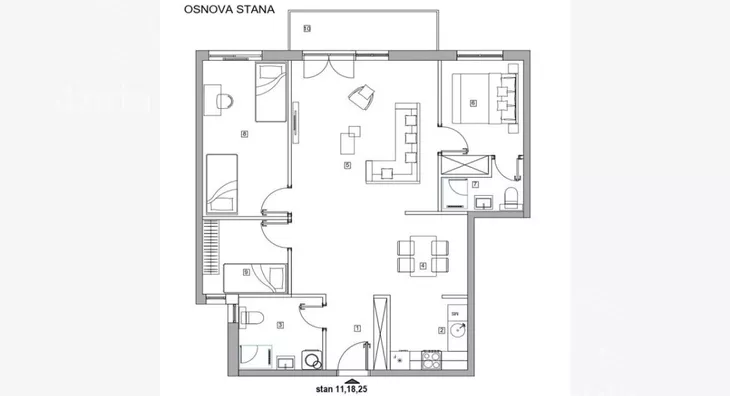 Trosoban stan | 4zida