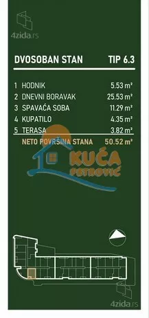 Dvosoban stan | 4zida