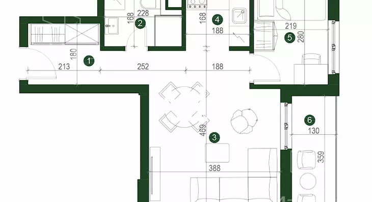 Jednoiposoban stan | 4zida