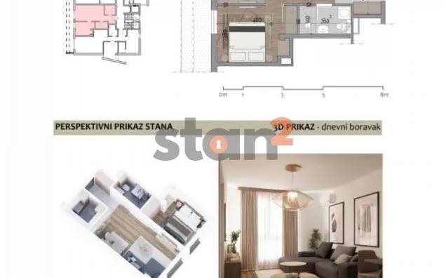 Jednoiposoban stan | 4zida