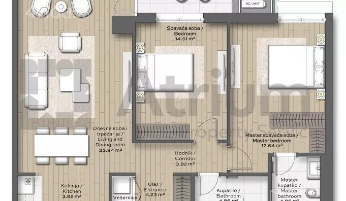 Trosoban stan | 4zida