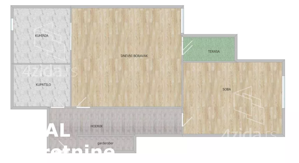 Jednoiposoban stan | 4zida