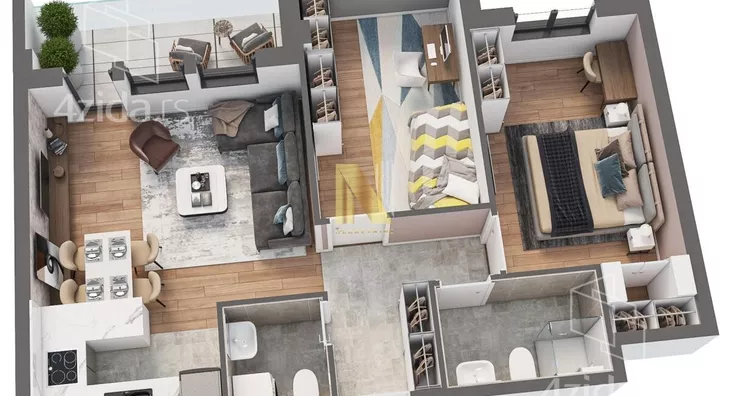 Trosoban stan | 4zida