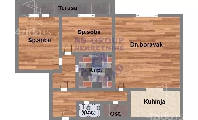 Trosoban stan | 4zida