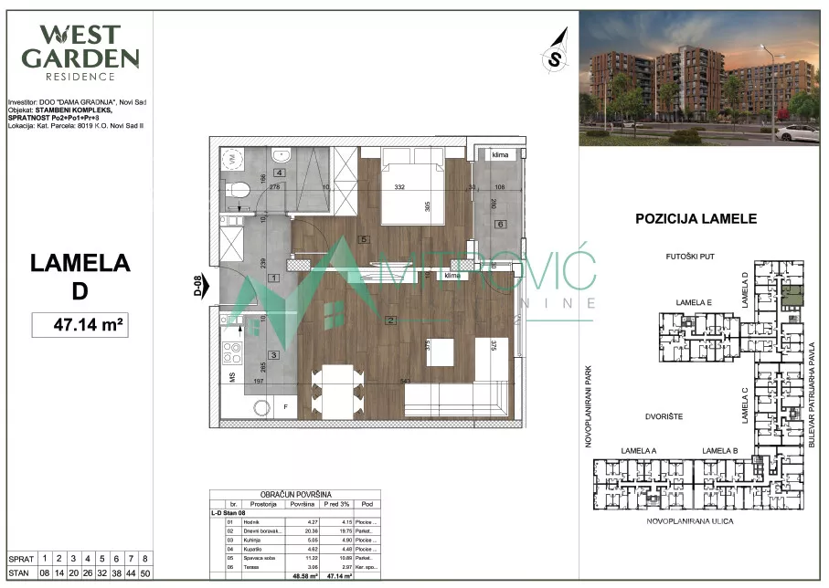 Dvosoban stan | 4zida
