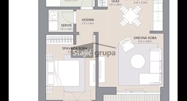 Dvosoban stan | 4zida