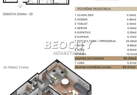 Troiposoban stan | 4zida