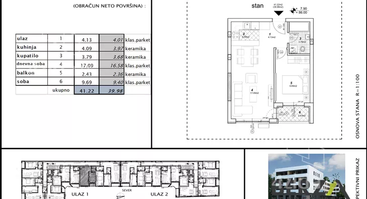 Dvosoban stan | 4zida