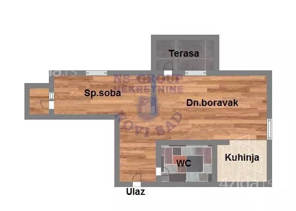 Jednosoban stan | 4zida