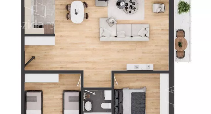 Trosoban stan | 4zida