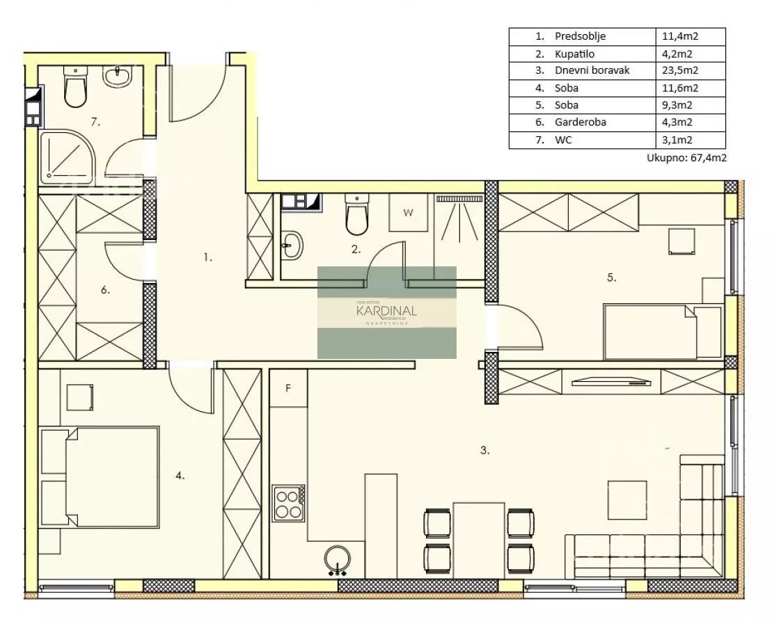 Dvosoban stan | 4zida