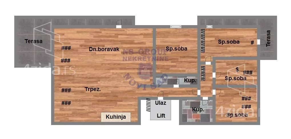 Petosoban stan | 4zida