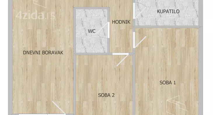 Trosoban stan | 4zida