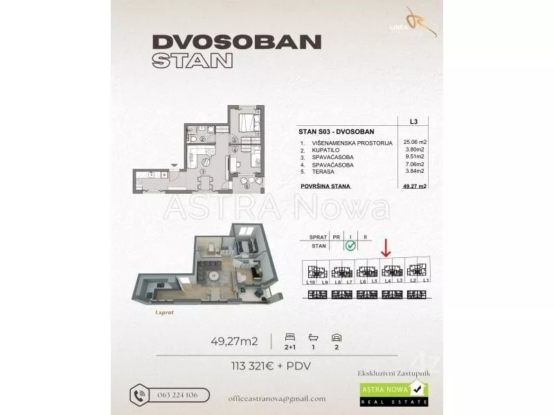 Dvosoban stan | 4zida