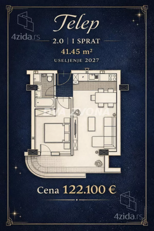 Dvosoban stan | 4zida
