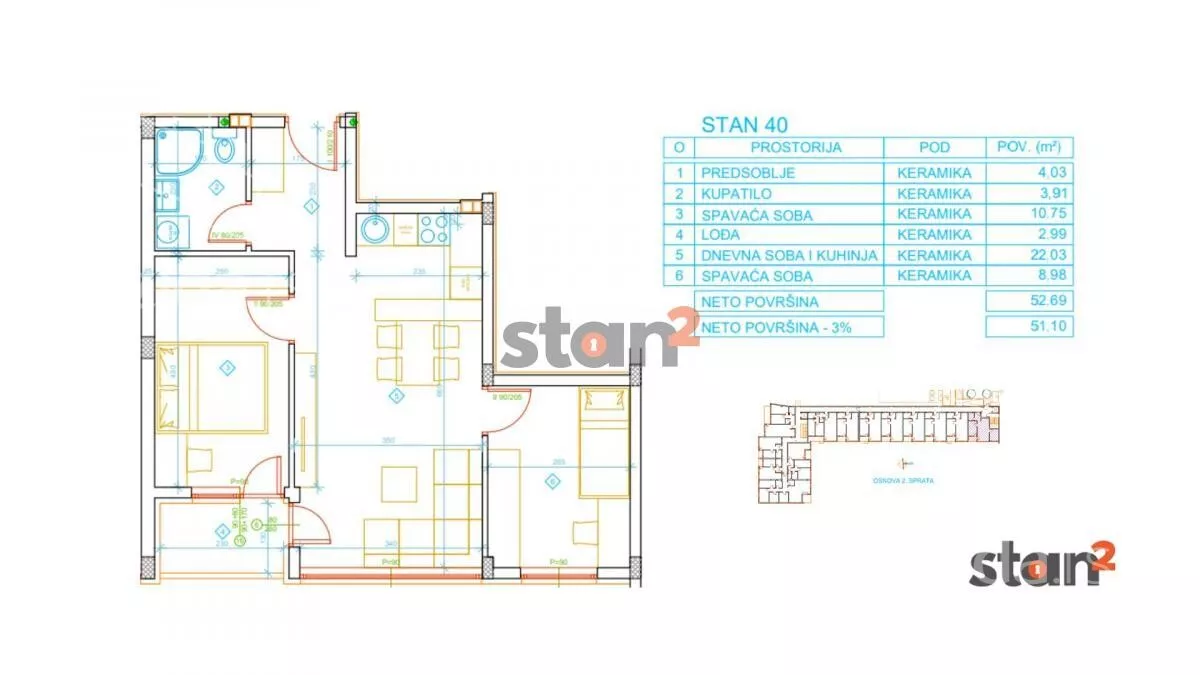 Dvoiposoban stan | 4zida