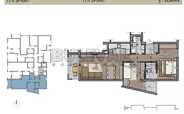 Trosoban stan | 4zida