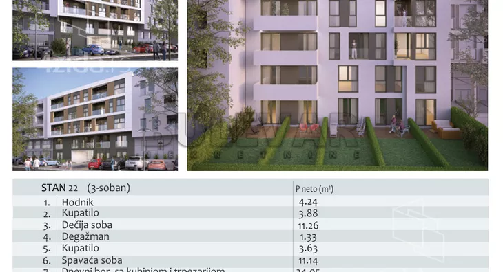 Trosoban stan | 4zida