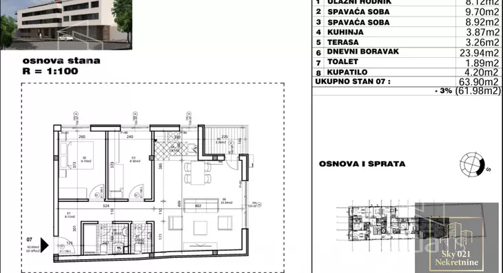Trosoban stan | 4zida