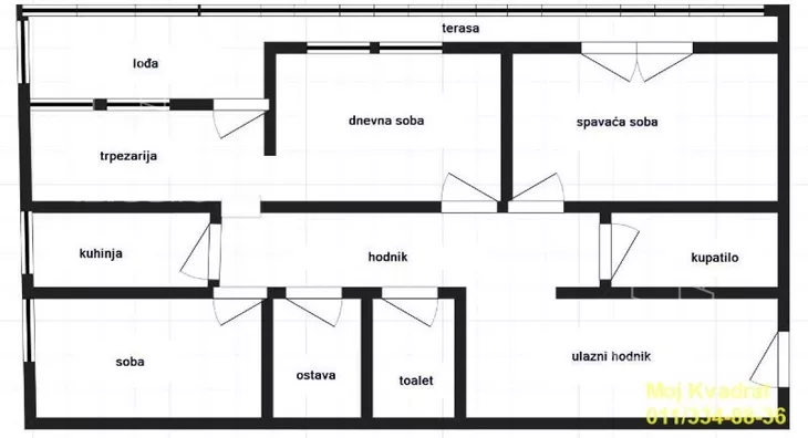 Trosoban stan | 4zida