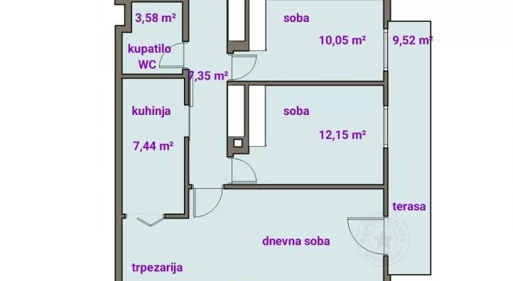Trosoban stan | 4zida