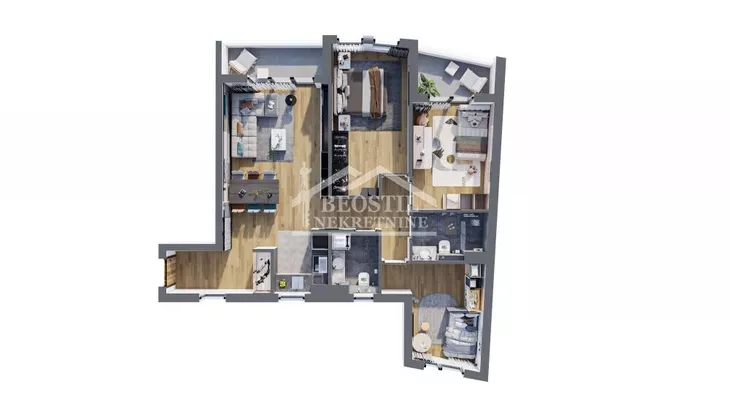 Trosoban stan | 4zida