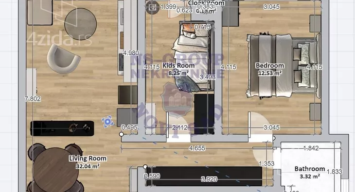 Dvoiposoban stan | 4zida