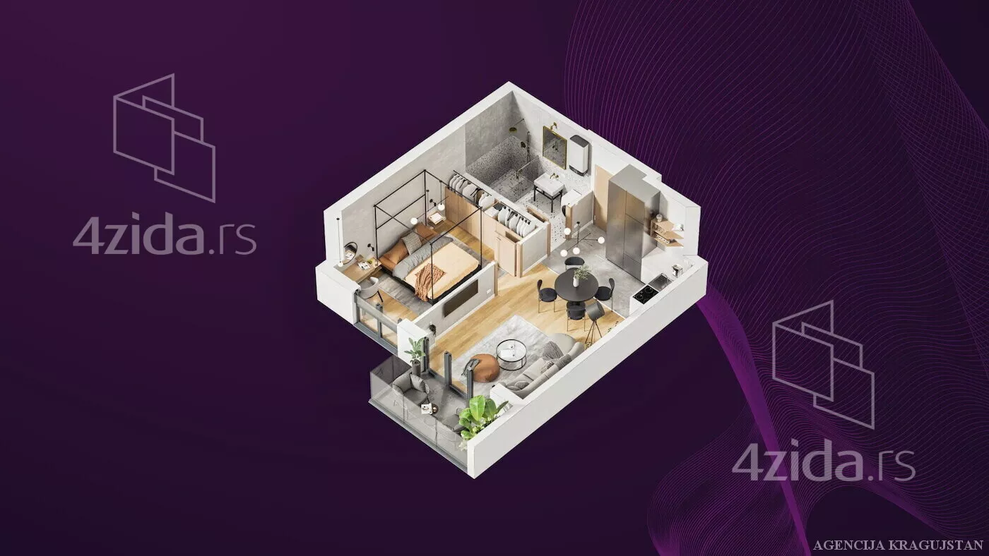 Jednoiposoban stan | 4zida