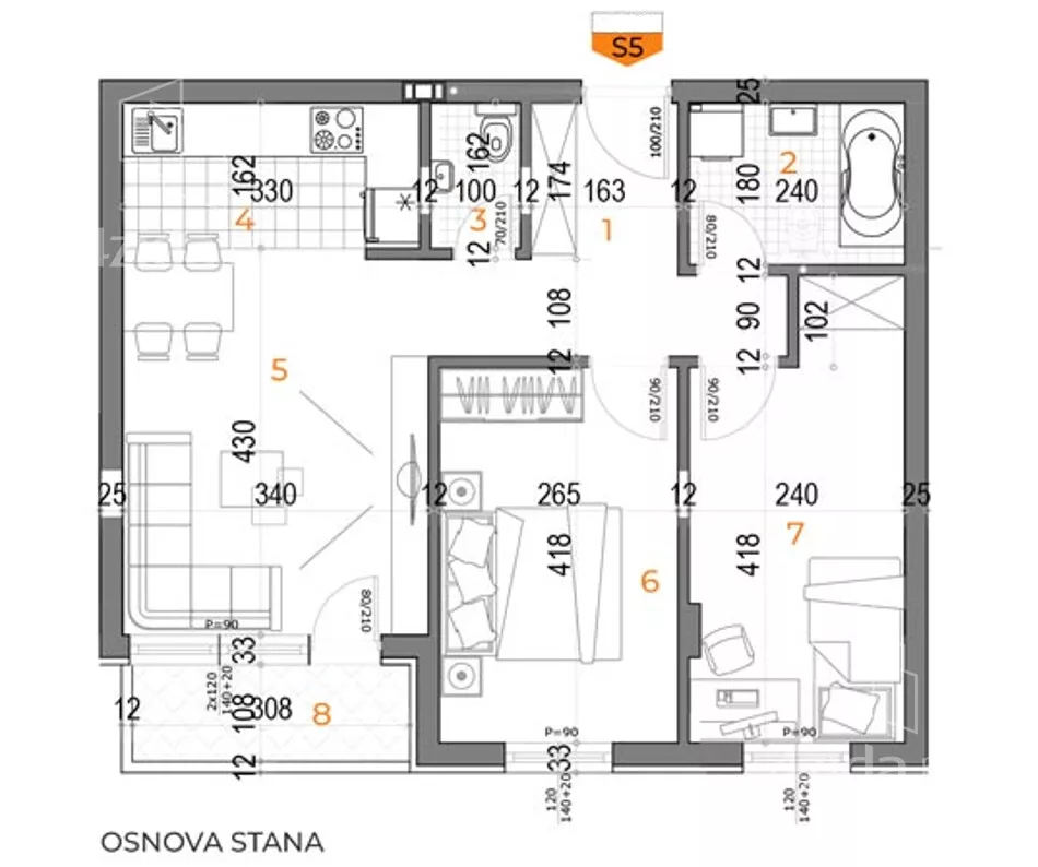 Dvoiposoban stan | 4zida