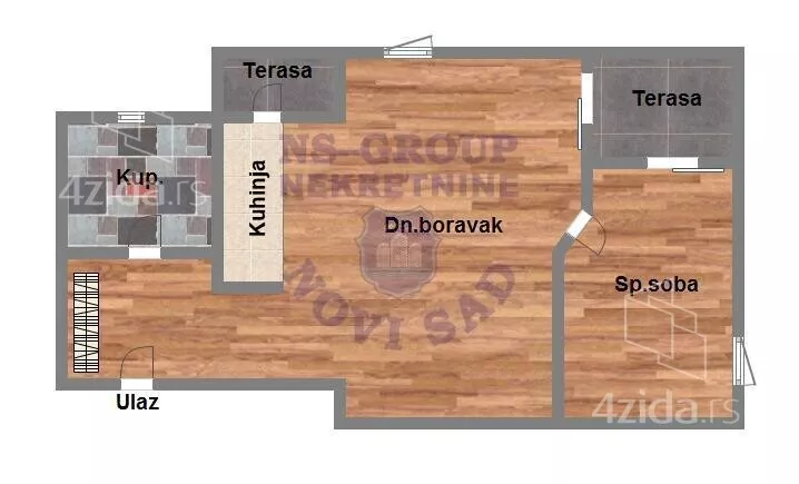 Jednoiposoban stan | 4zida