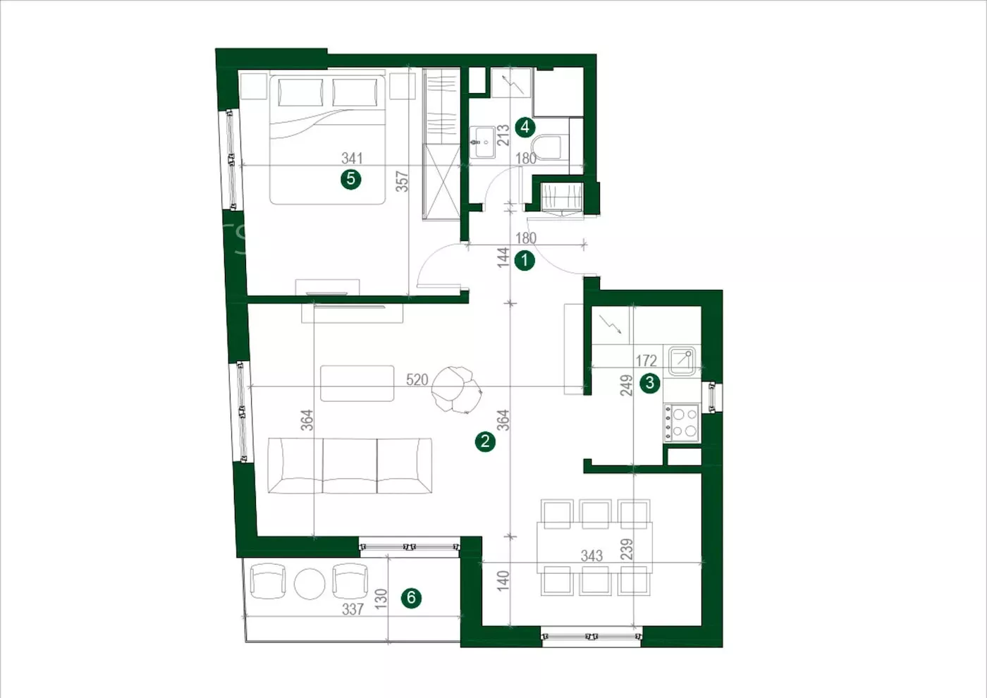 Dvosoban stan | 4zida