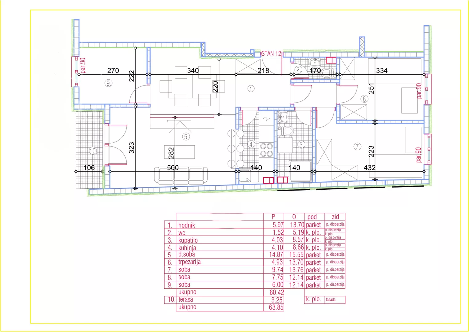 Trosoban stan | 4zida