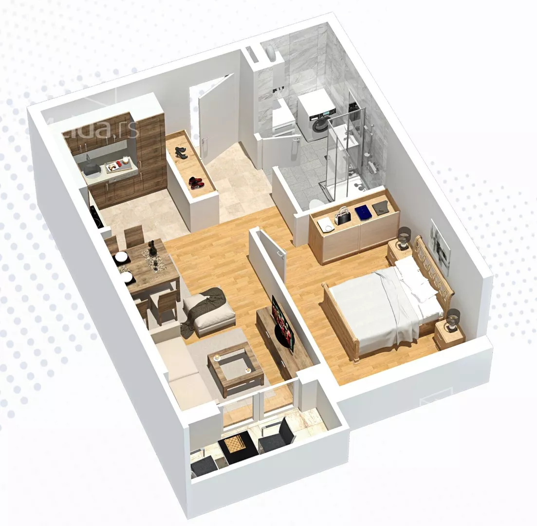 Jednosoban stan | 4zida