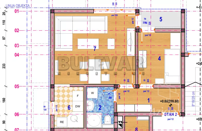 Jednoiposoban stan | 4zida