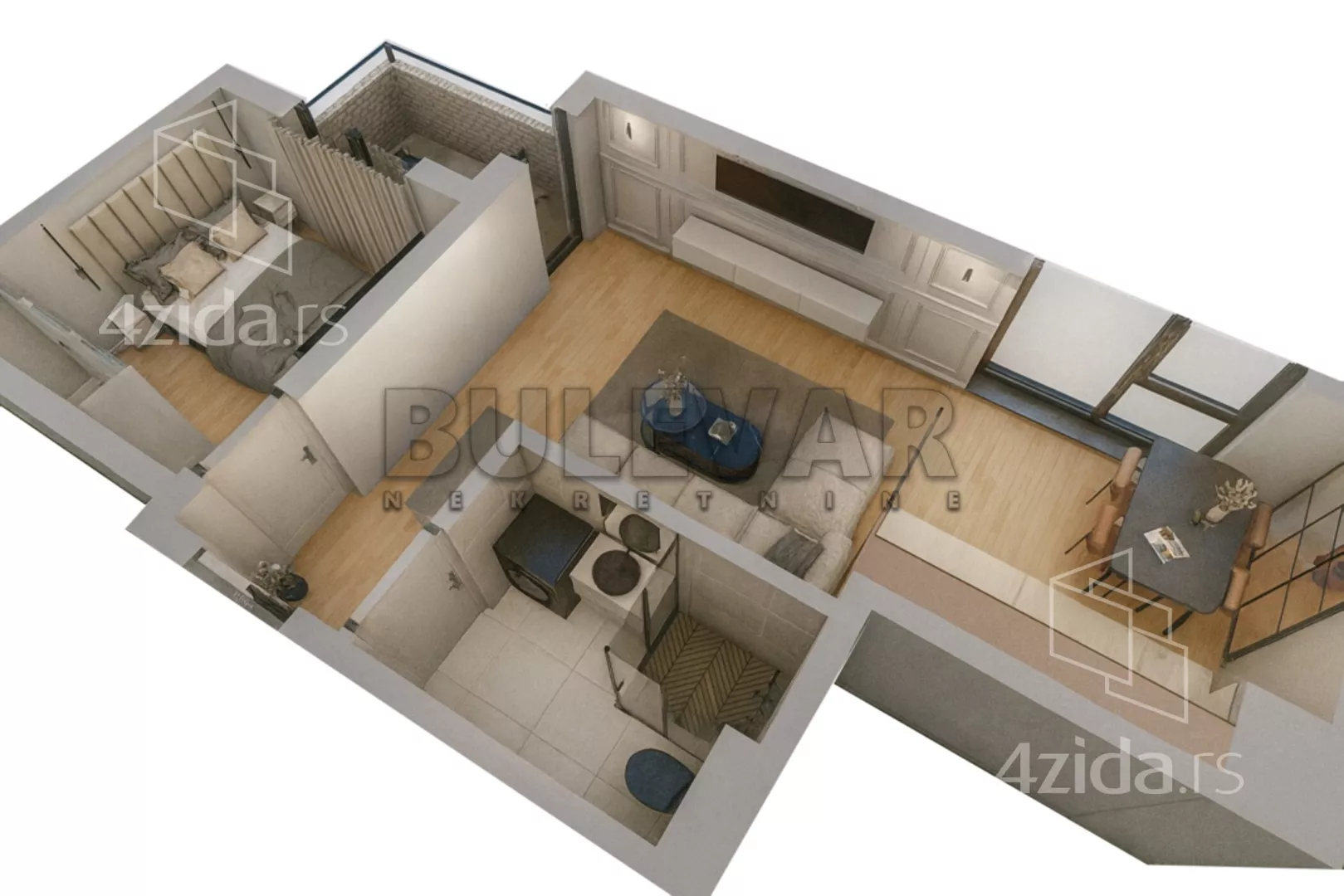 Jednoiposoban stan | 4zida