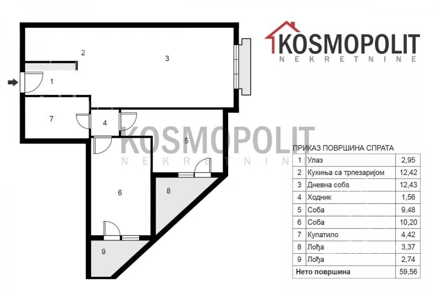 Dvoiposoban stan | 4zida